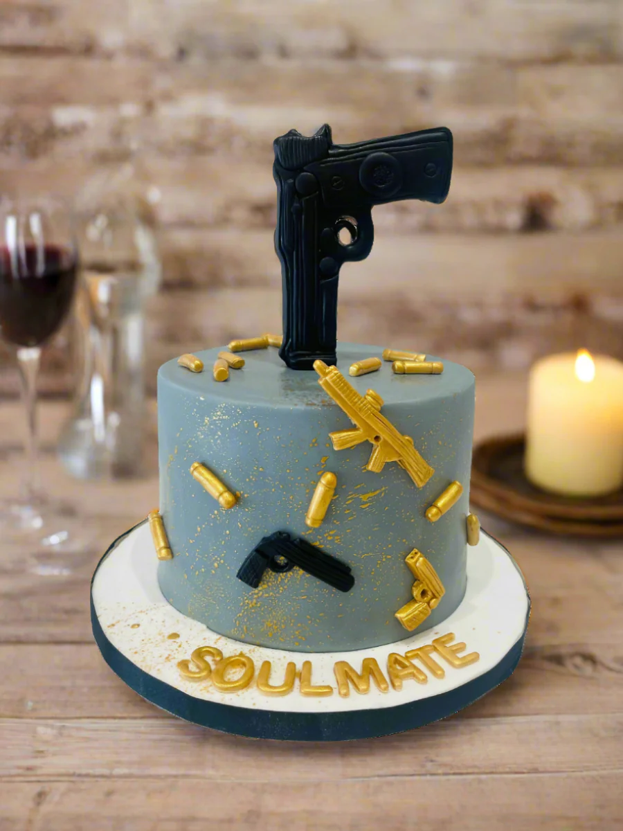 Gun Fondant Cake - Image 6