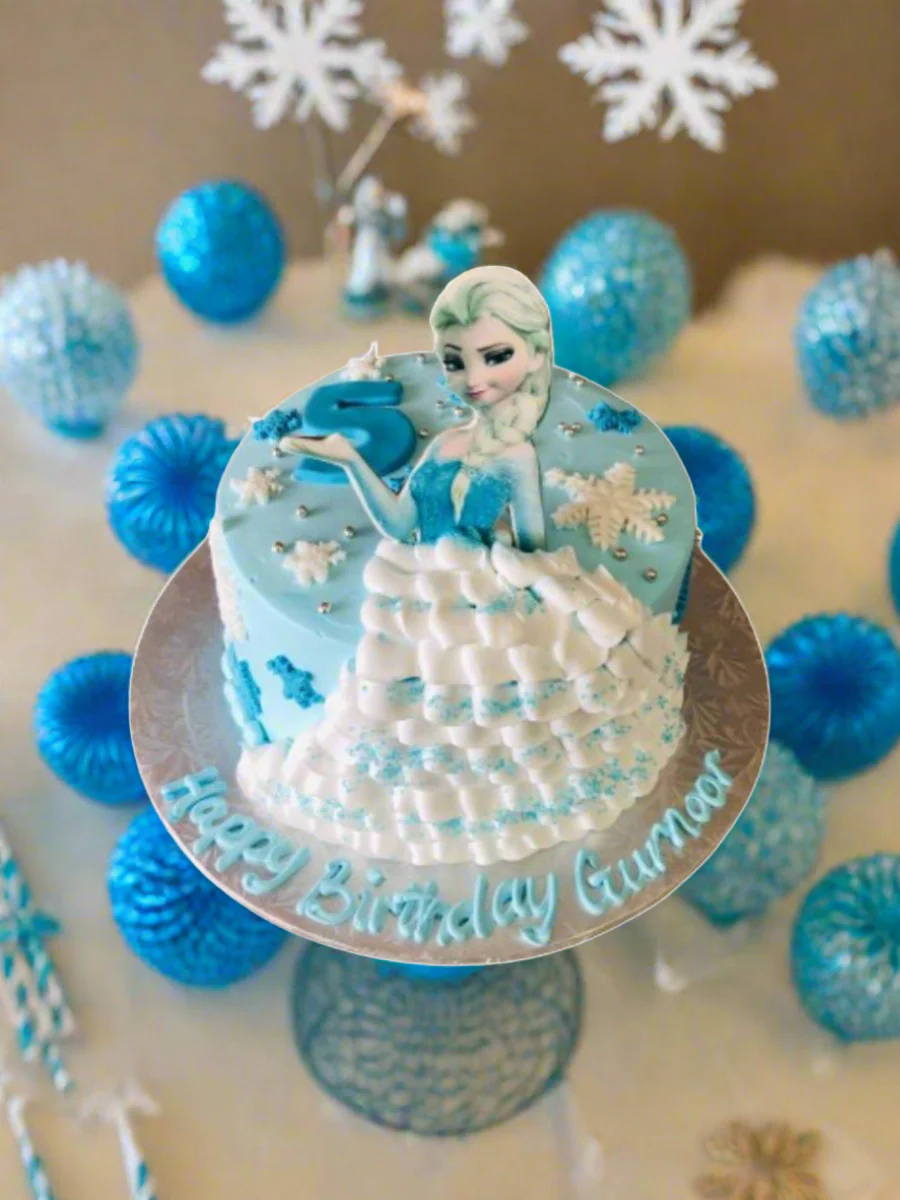 Gurnoor Frozen Birthday Cake - Image 4