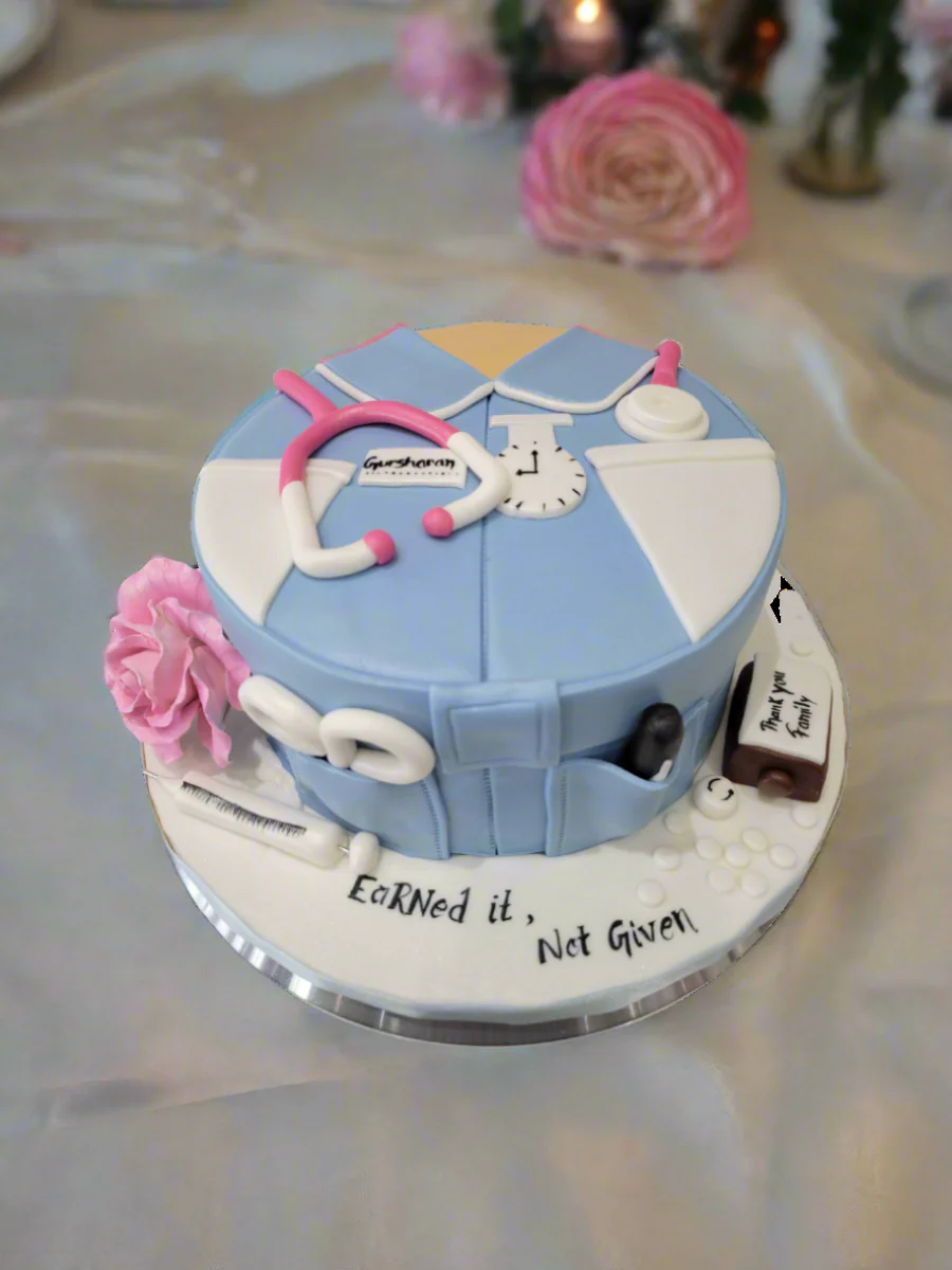 Gursharan Doctor Fondant Cake - Image 2
