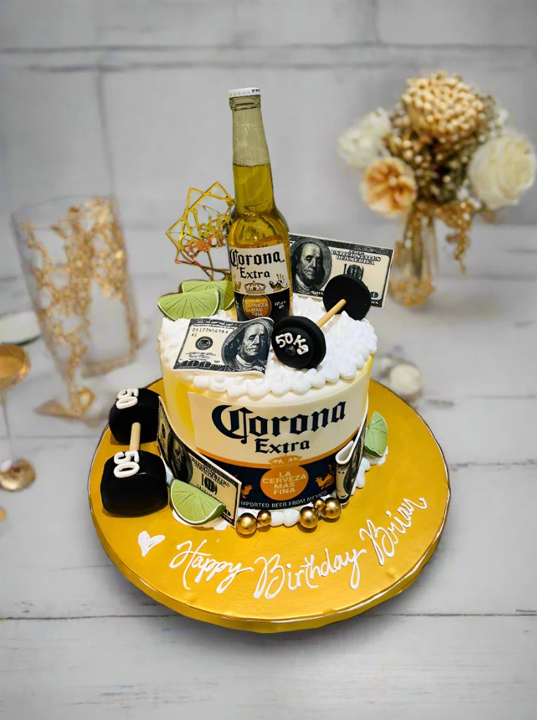 Gym & Bottle Fondant Cake - Image 3