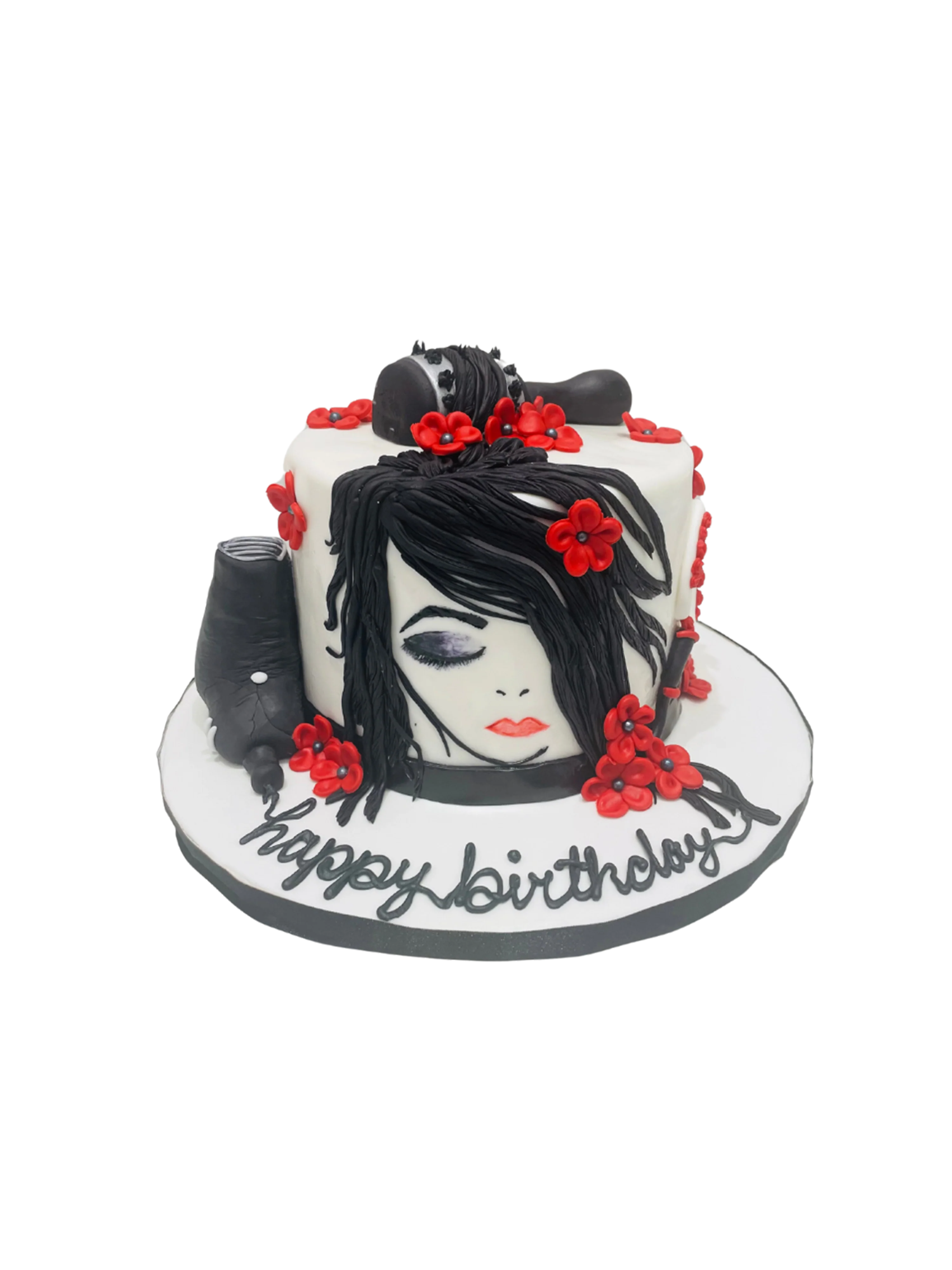 Hairstylist Fondant Cake