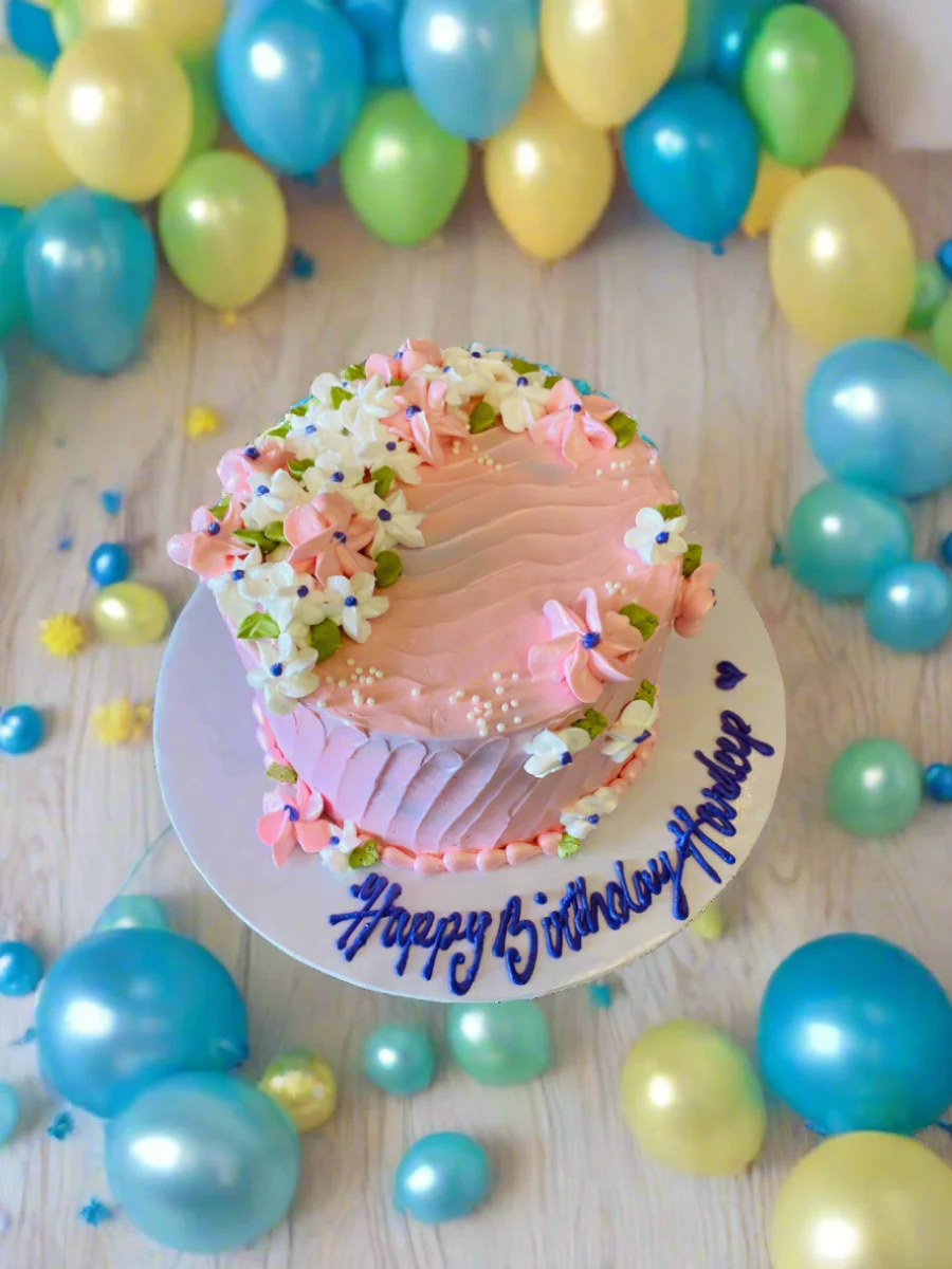 Hardeep Floral Cake - Image 2