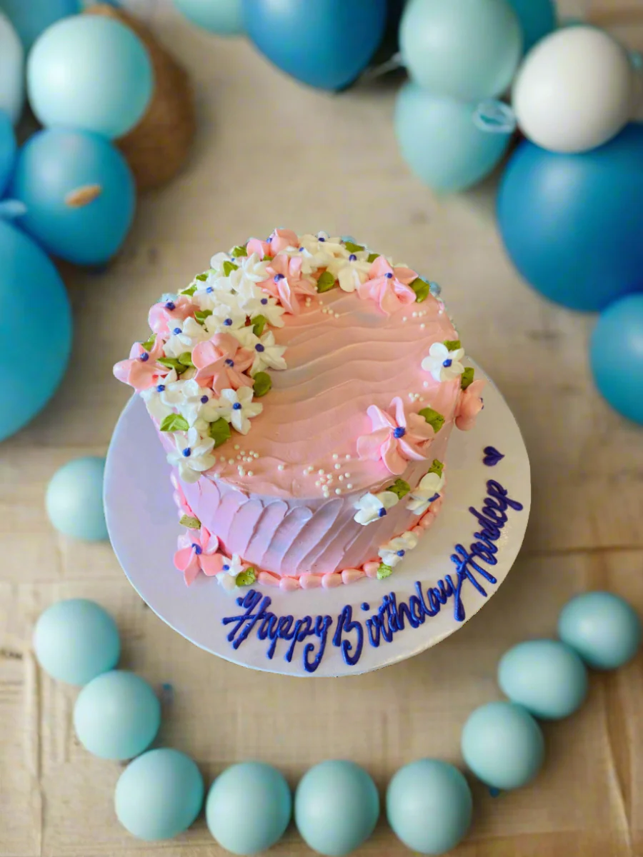 Hardeep Floral Cake - Image 3