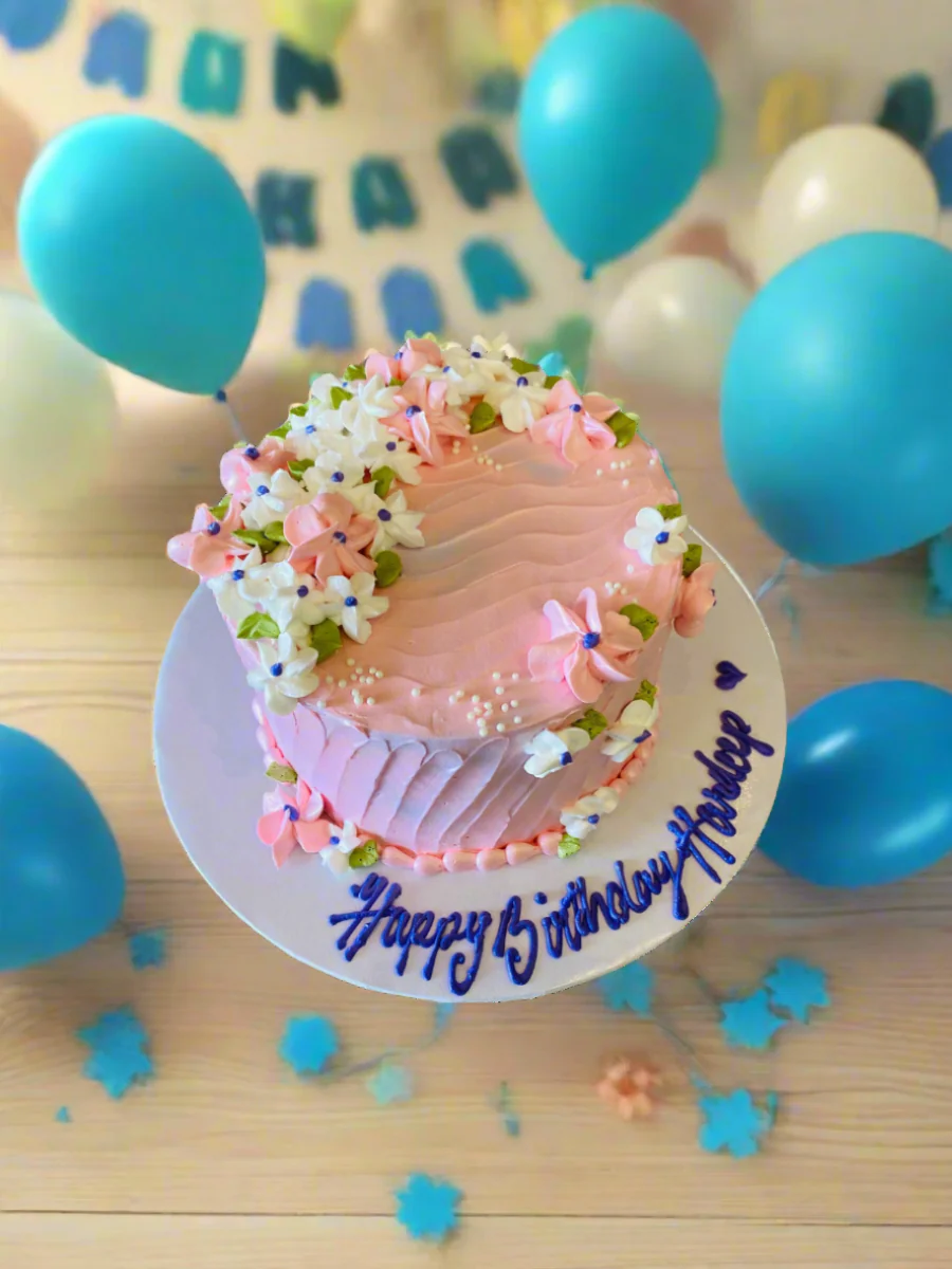 Hardeep Floral Cake - Image 4