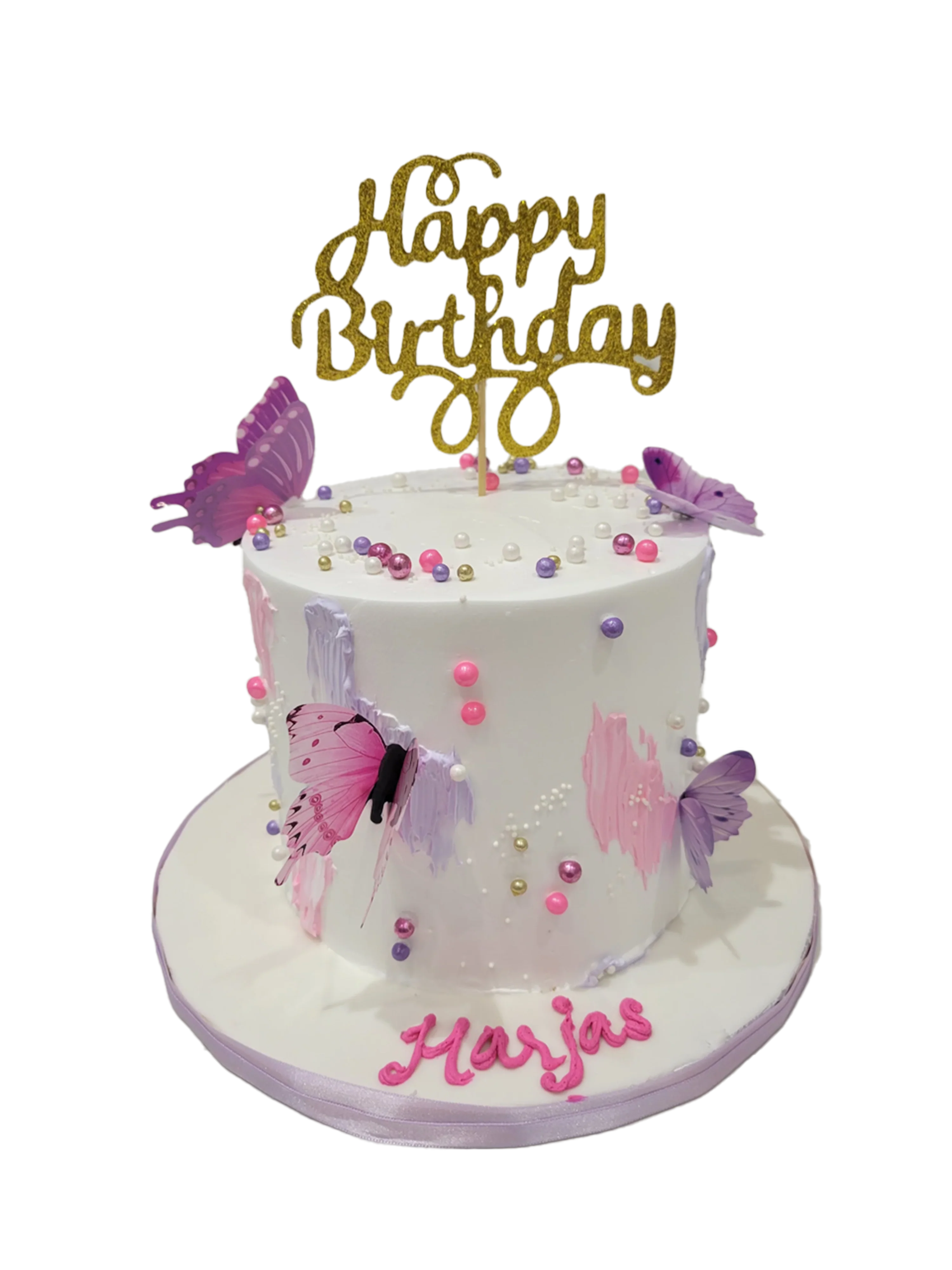 Harjas Butterfly Birthday Cake