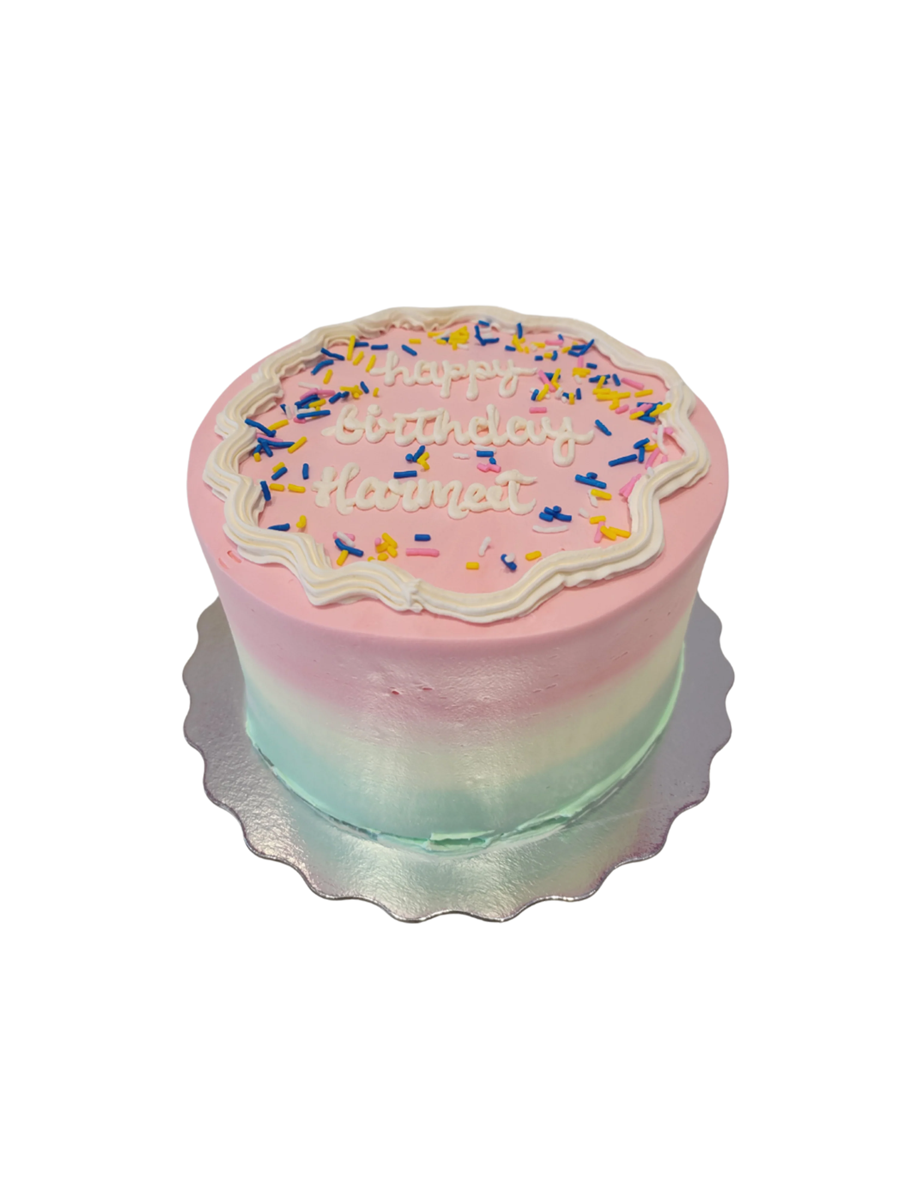 Harmeet Multicolored Birthday Cake