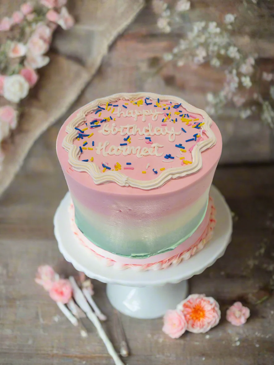 Harmeet Multicolored Birthday Cake - Image 3