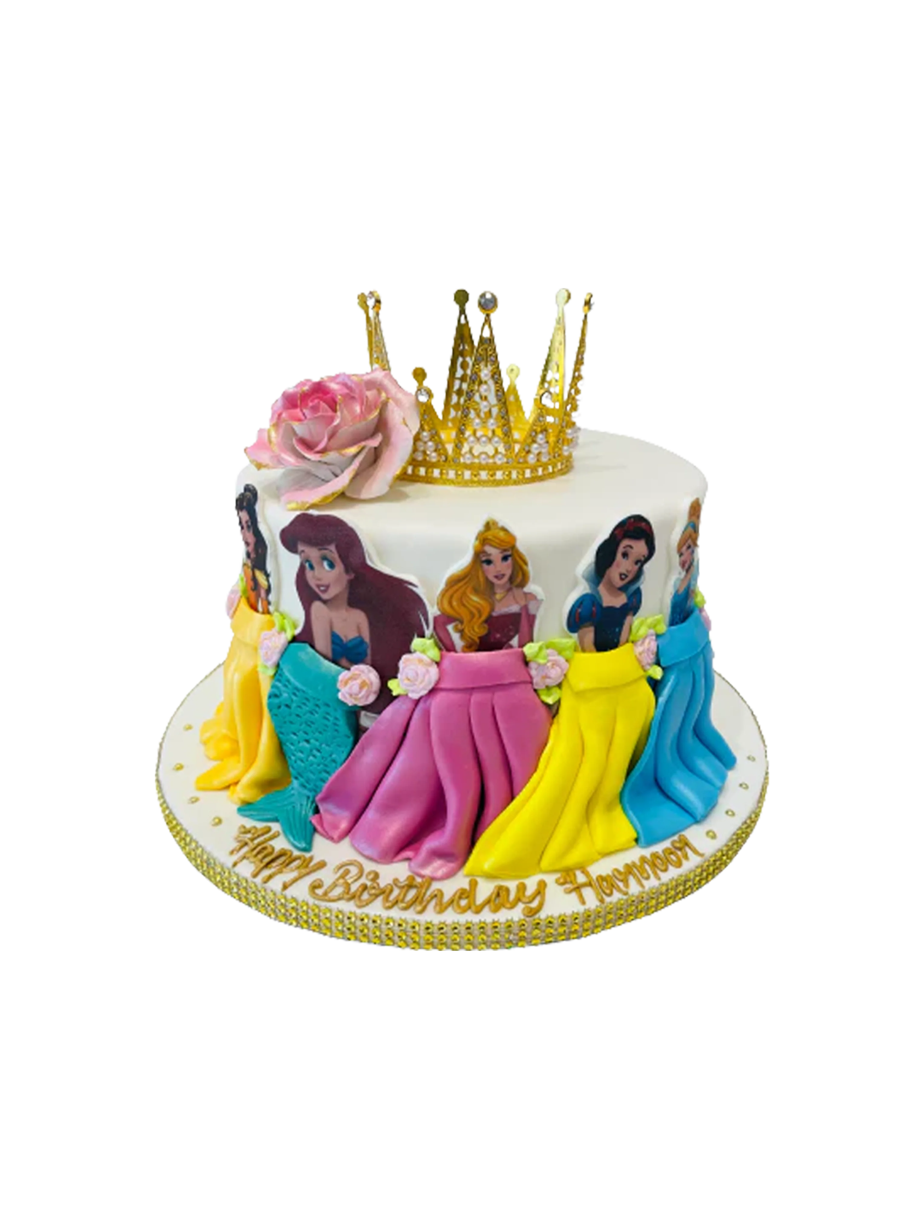 Harnoor Princess Crown Fondant Cake