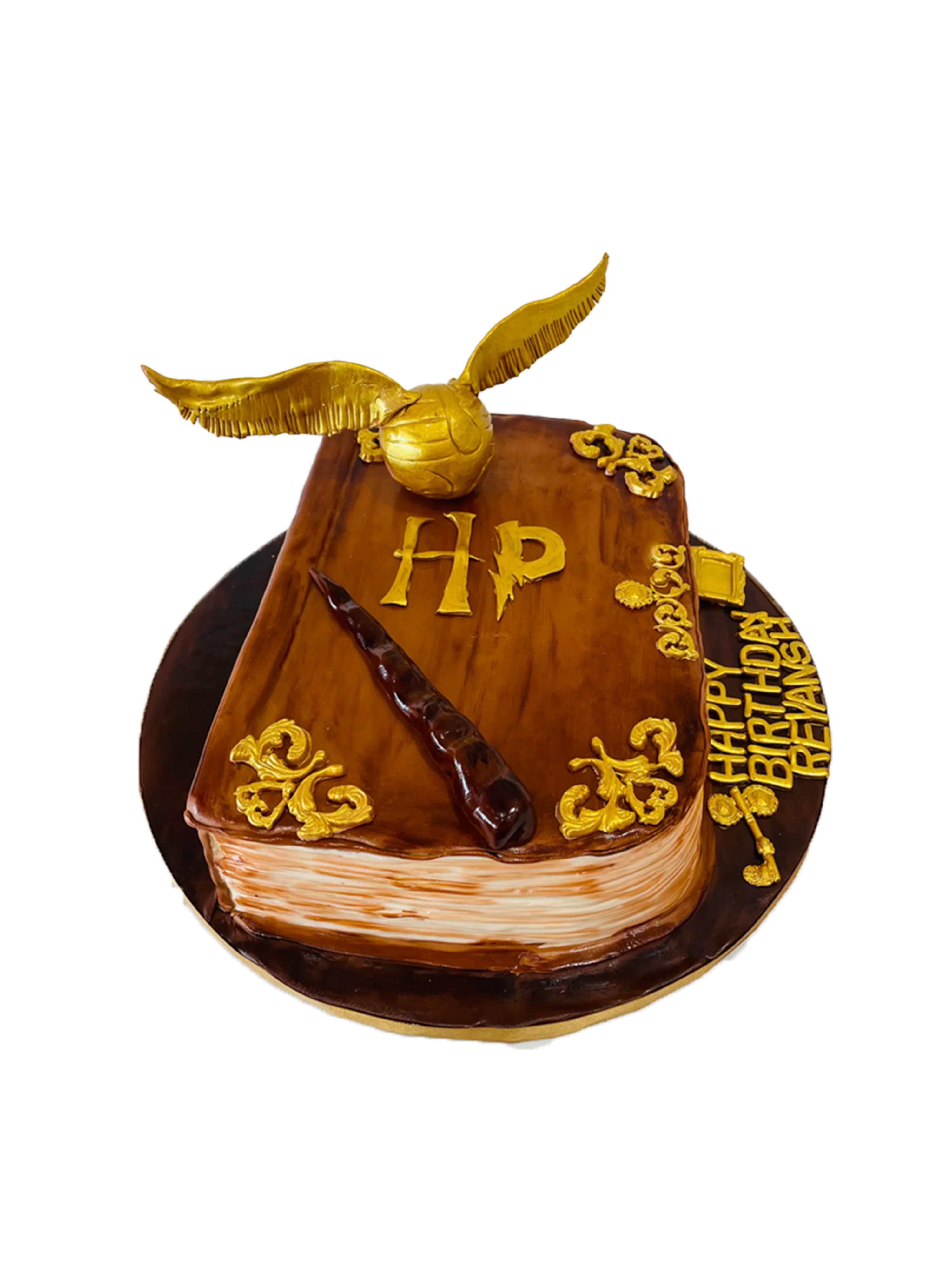 Harry Potter Book Fondant Cake