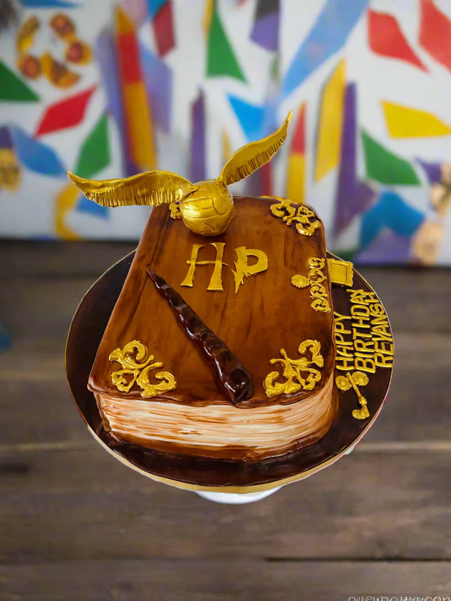 Harry Potter Book Fondant Cake - Image 2