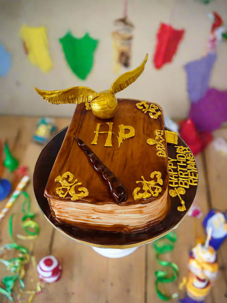 Harry Potter Book Fondant Cake - Image 3