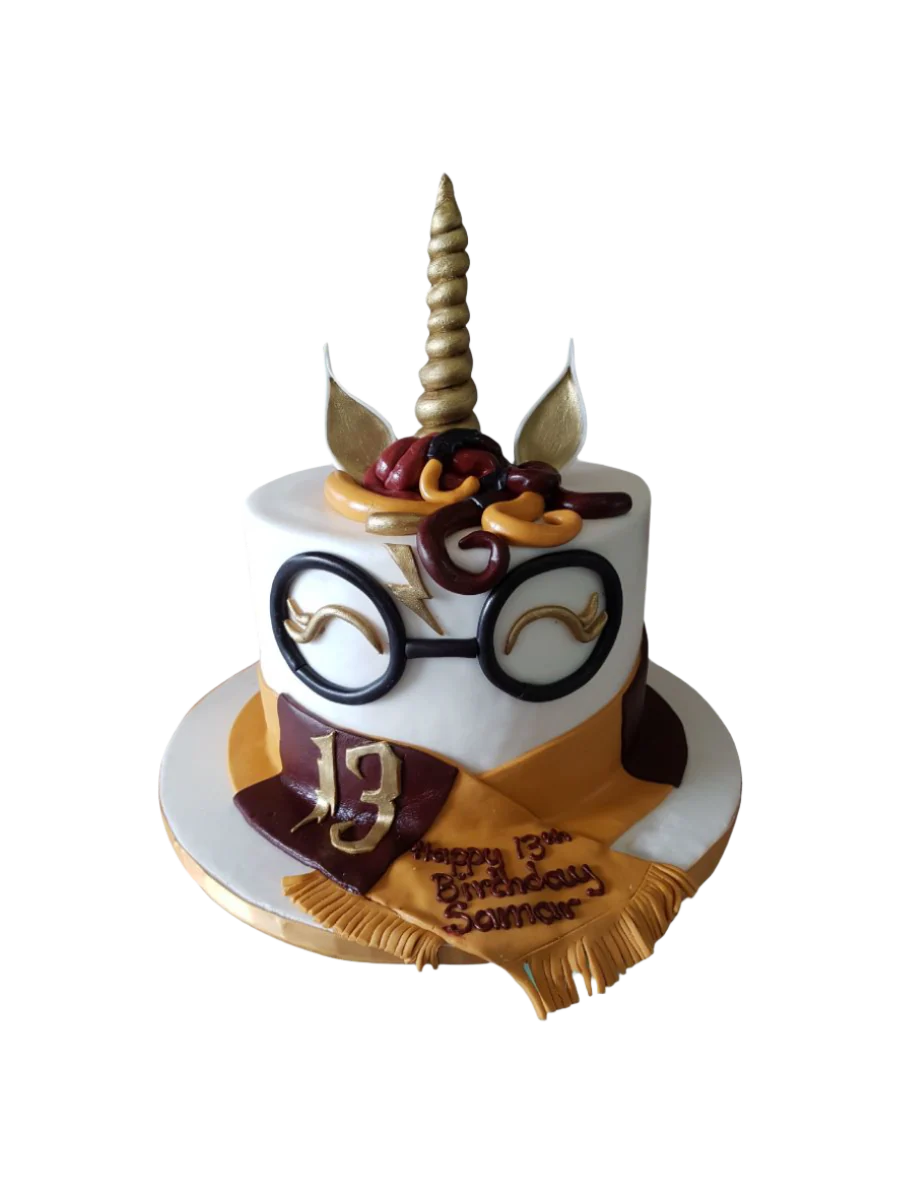 Harry Potter Unicorn Fondant Cake