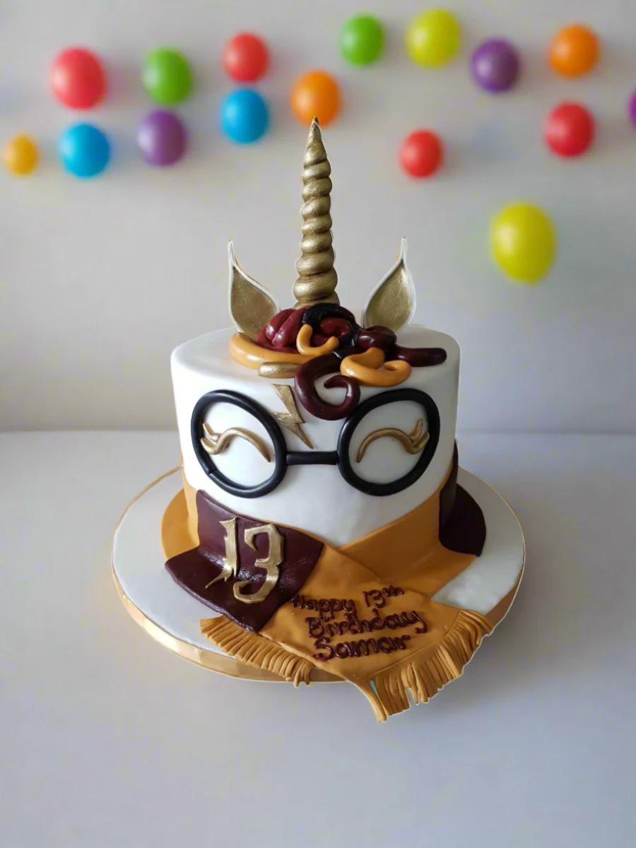 Harry Potter Unicorn Fondant Cake - Image 2