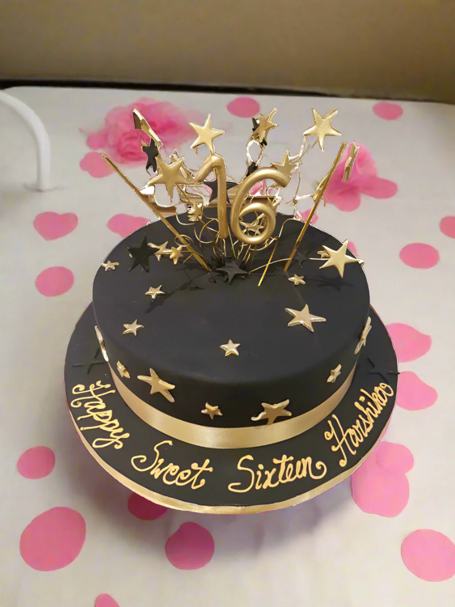 Harshika Sweet Sixteen Cake - Image 3