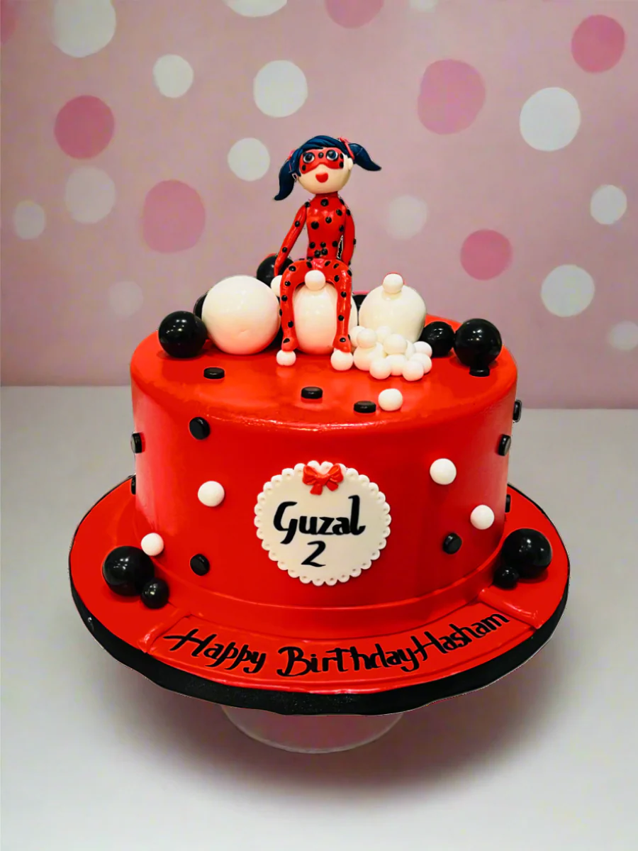 Hasham Miraculous Ladybug Fondant Cake - Image 2