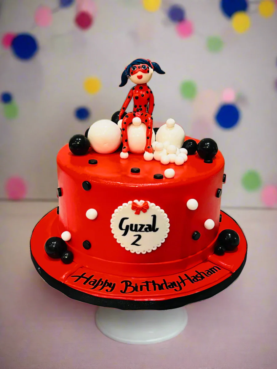 Hasham Miraculous Ladybug Fondant Cake - Image 3