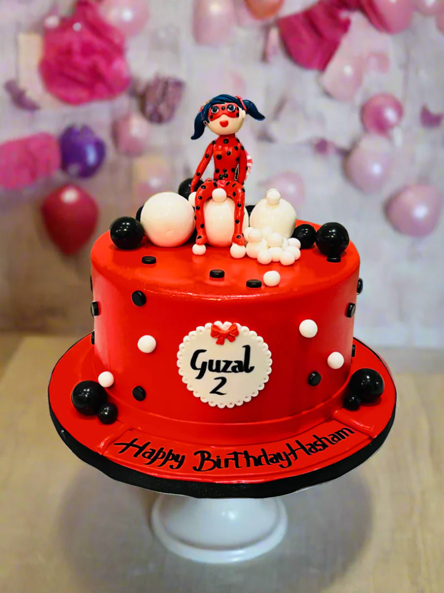 Hasham Miraculous Ladybug Fondant Cake - Image 4
