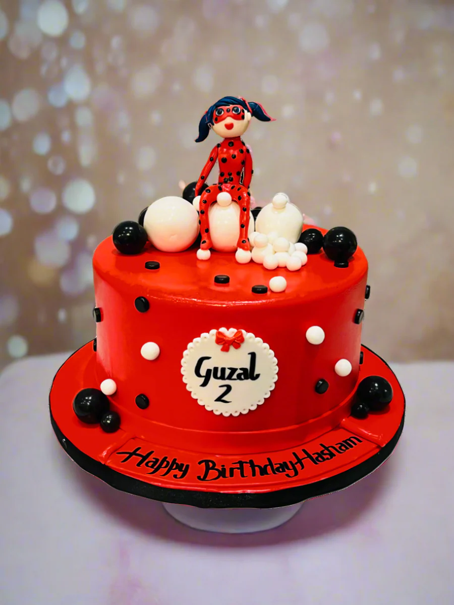 Hasham Miraculous Ladybug Fondant Cake - Image 5