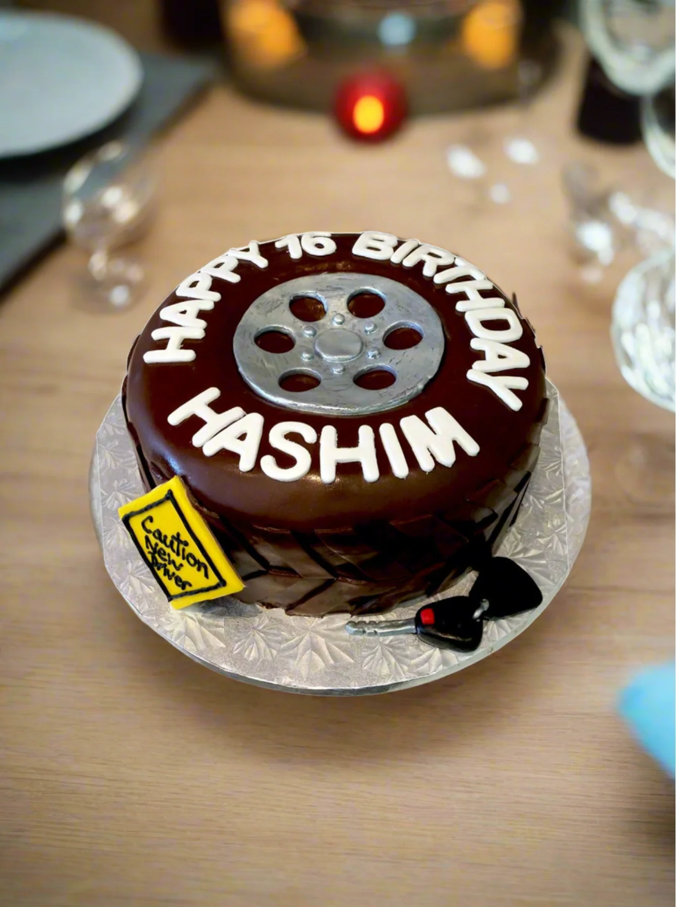 Hashim Tyre Fondant Cake - Image 2