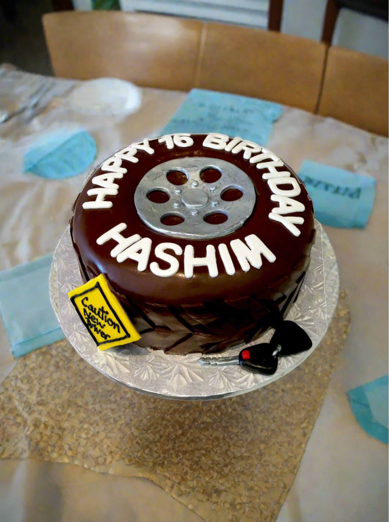Hashim Tyre Fondant Cake - Image 4