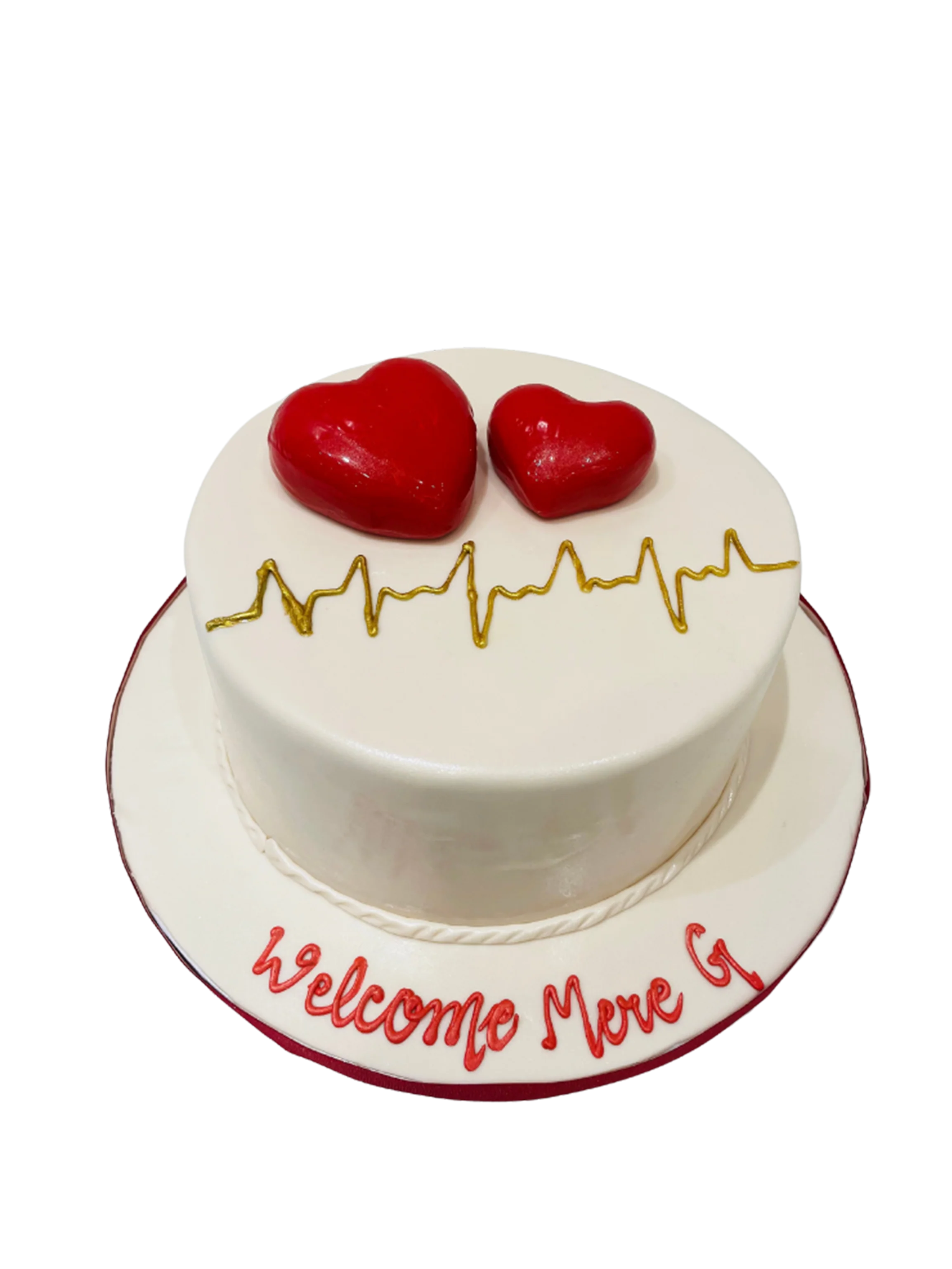 Heartbeat Fondant Cake