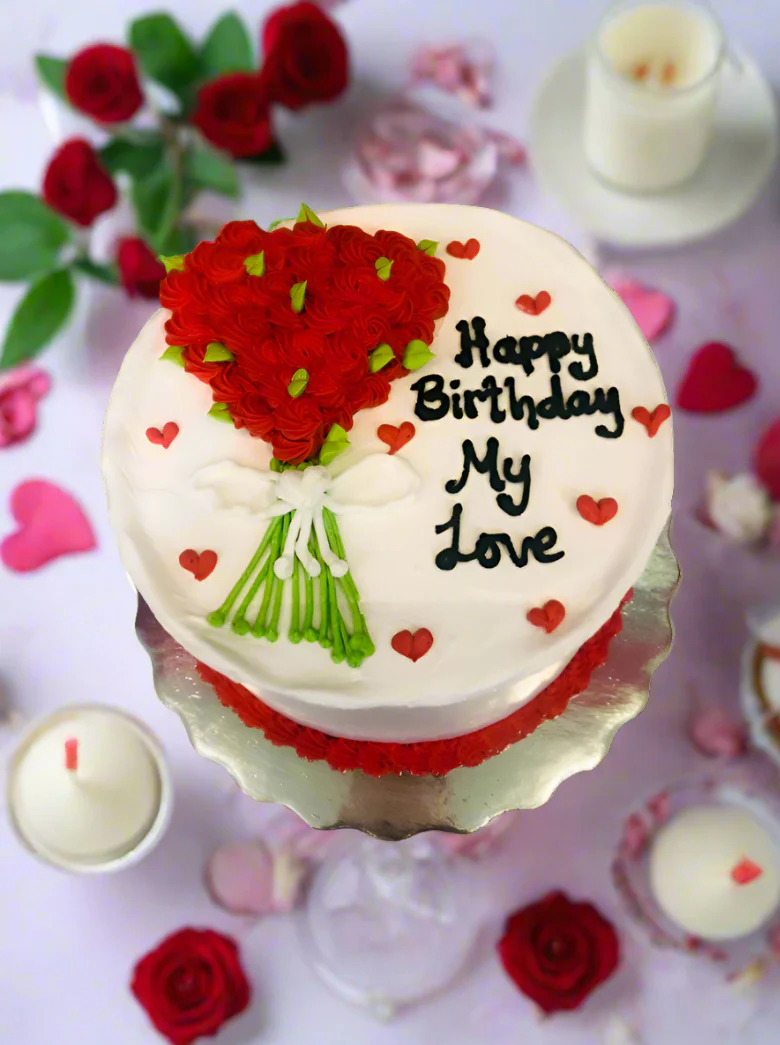 Heart Bouquet Cake - Image 3