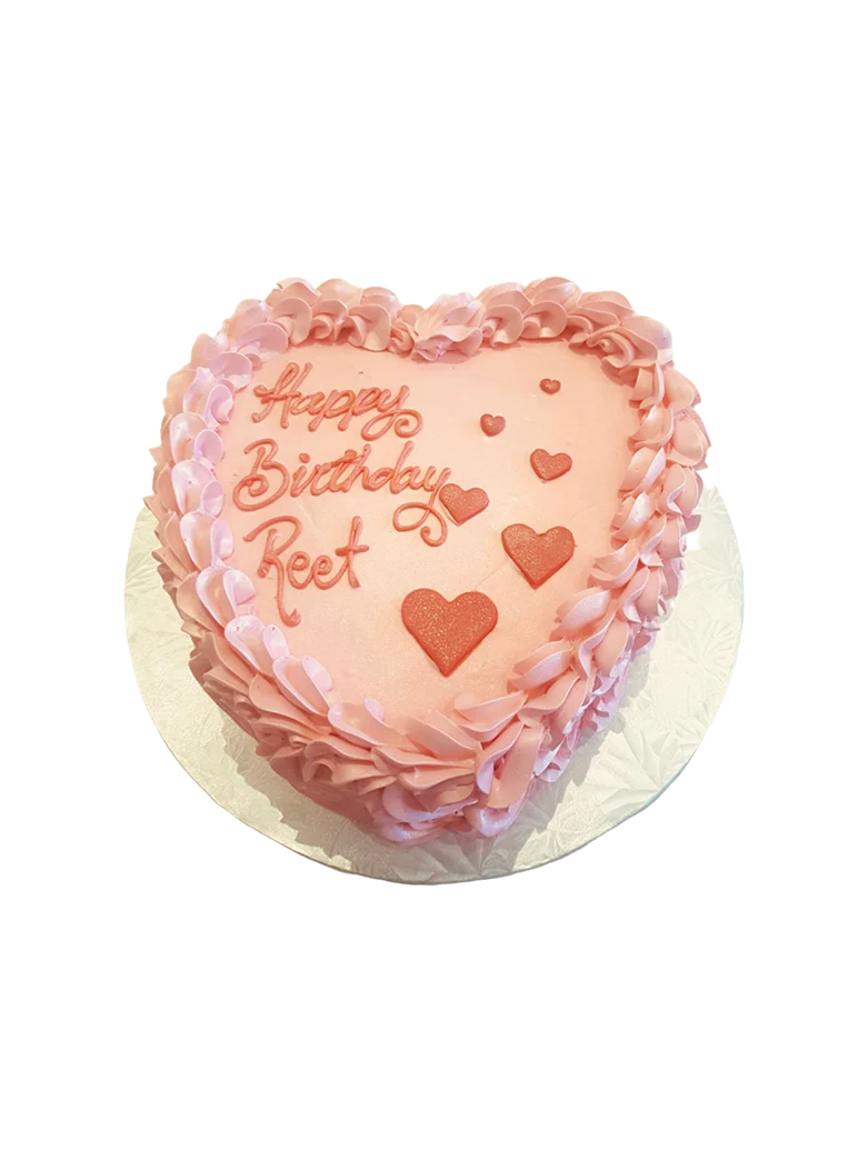 Heart Rosette Birthday Cake