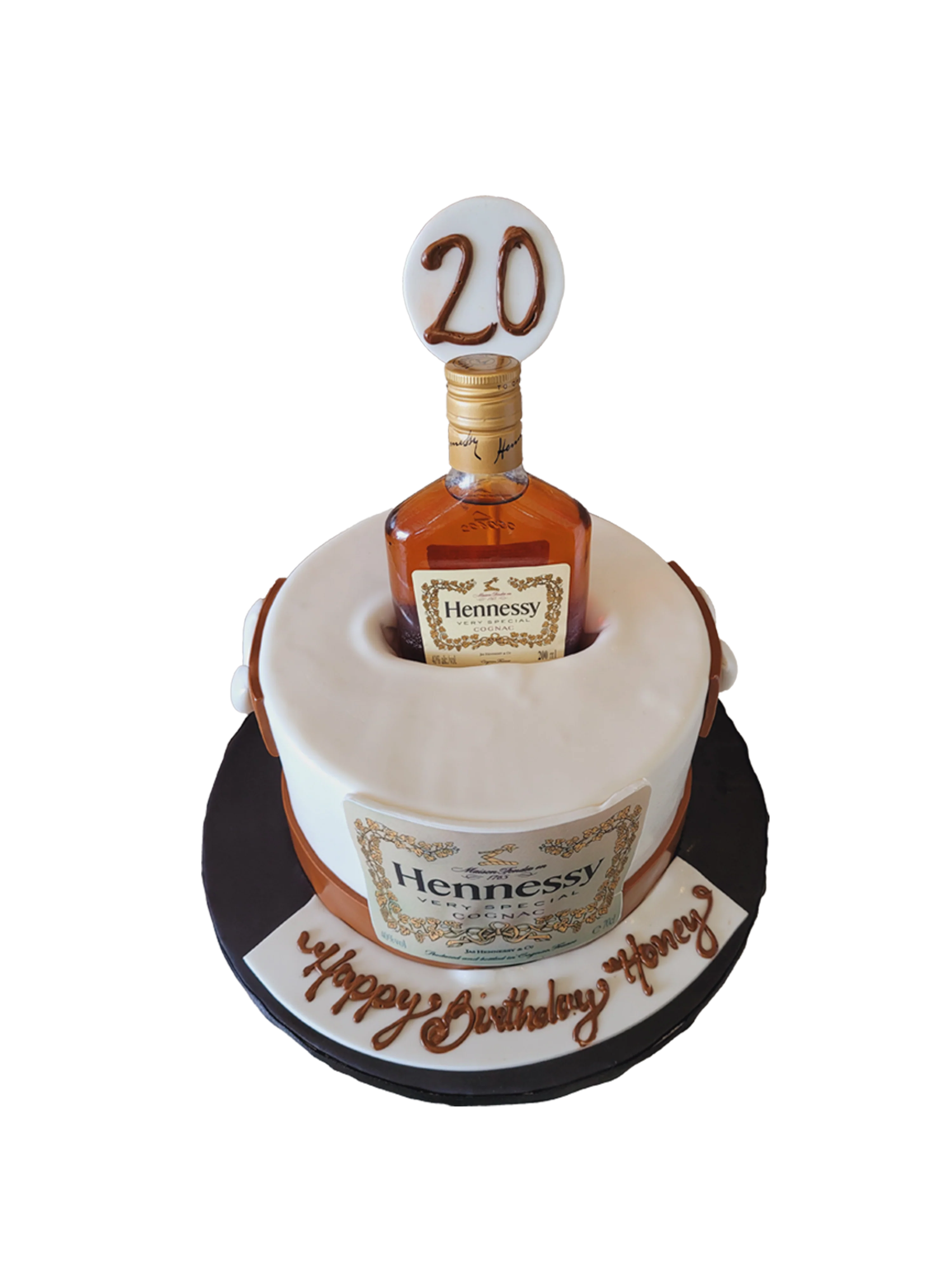 Hennessy Bottle Fondant Cake - Image 4