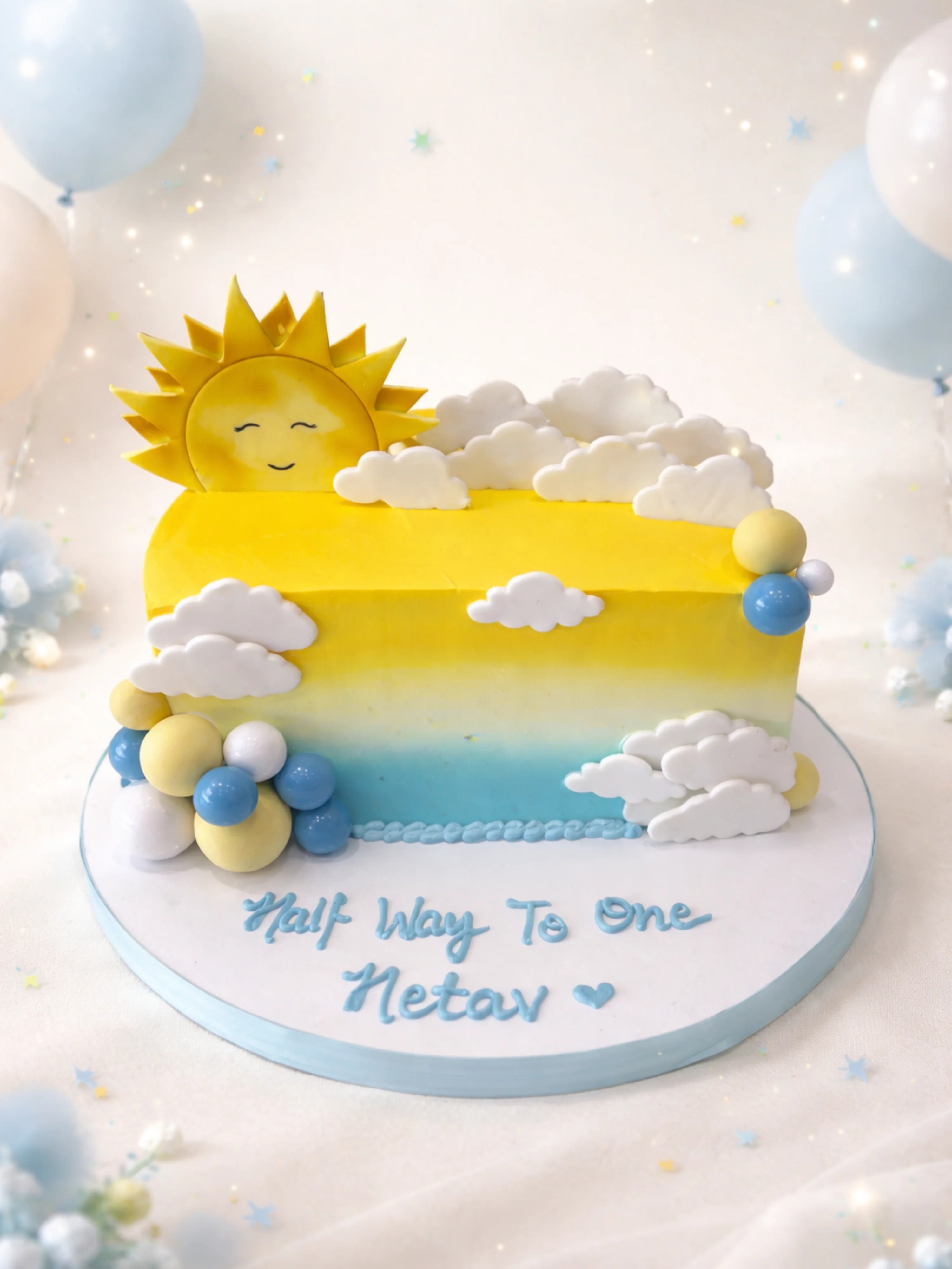 Hetav Sunshine Half birthday Cake - Image 3