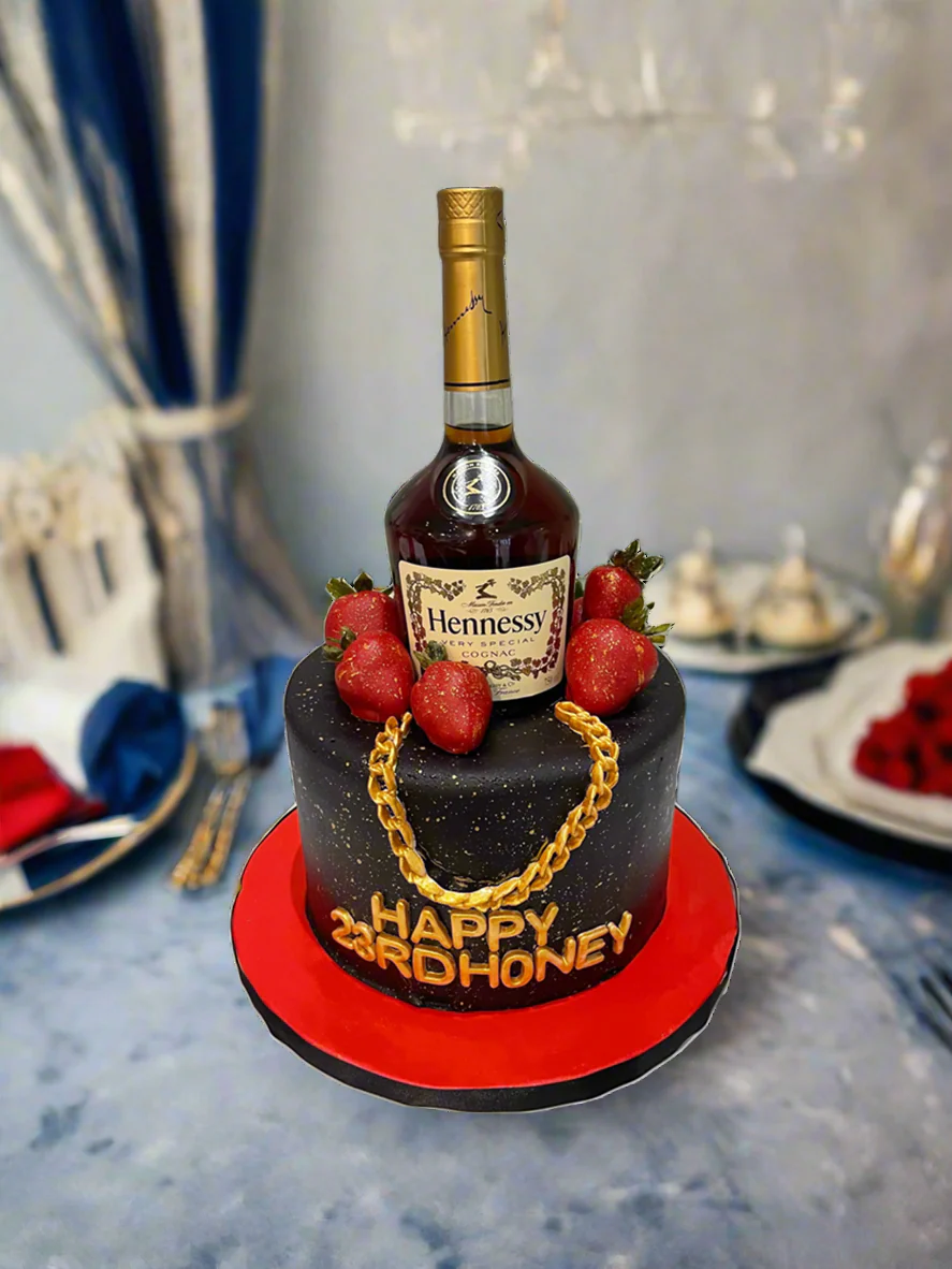 Honey Bottle Fondant Cake - Image 2