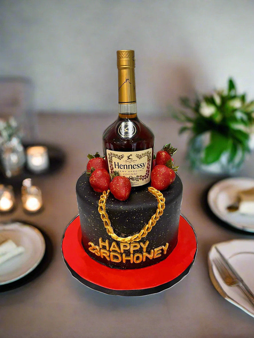 Honey Bottle Fondant Cake - Image 3
