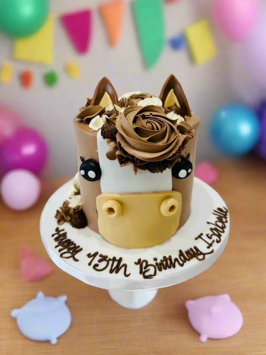 Horse Face Molded Cream Cake - Image 3