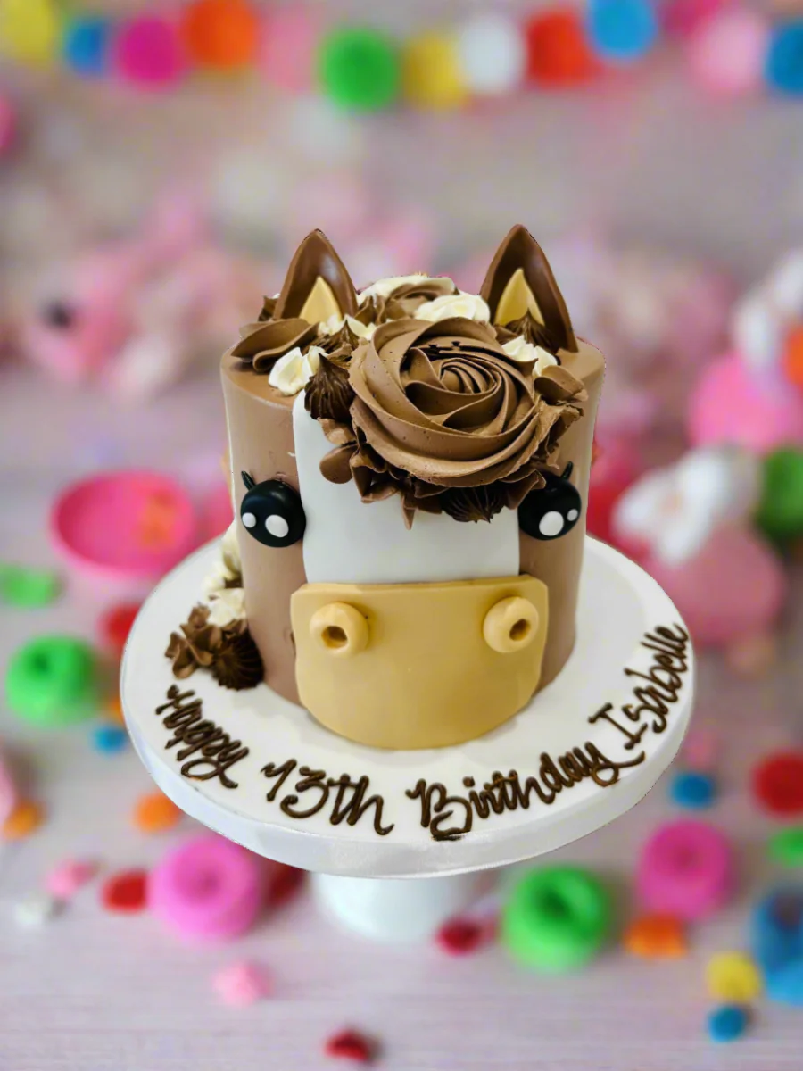 Horse Face Molded Cream Cake - Image 4