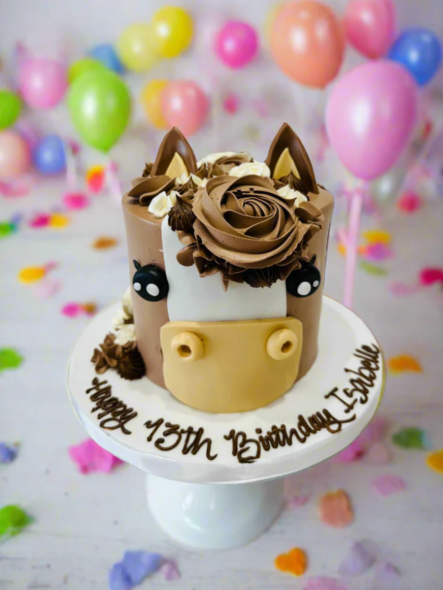 Horse Face Molded Cream Cake - Image 5