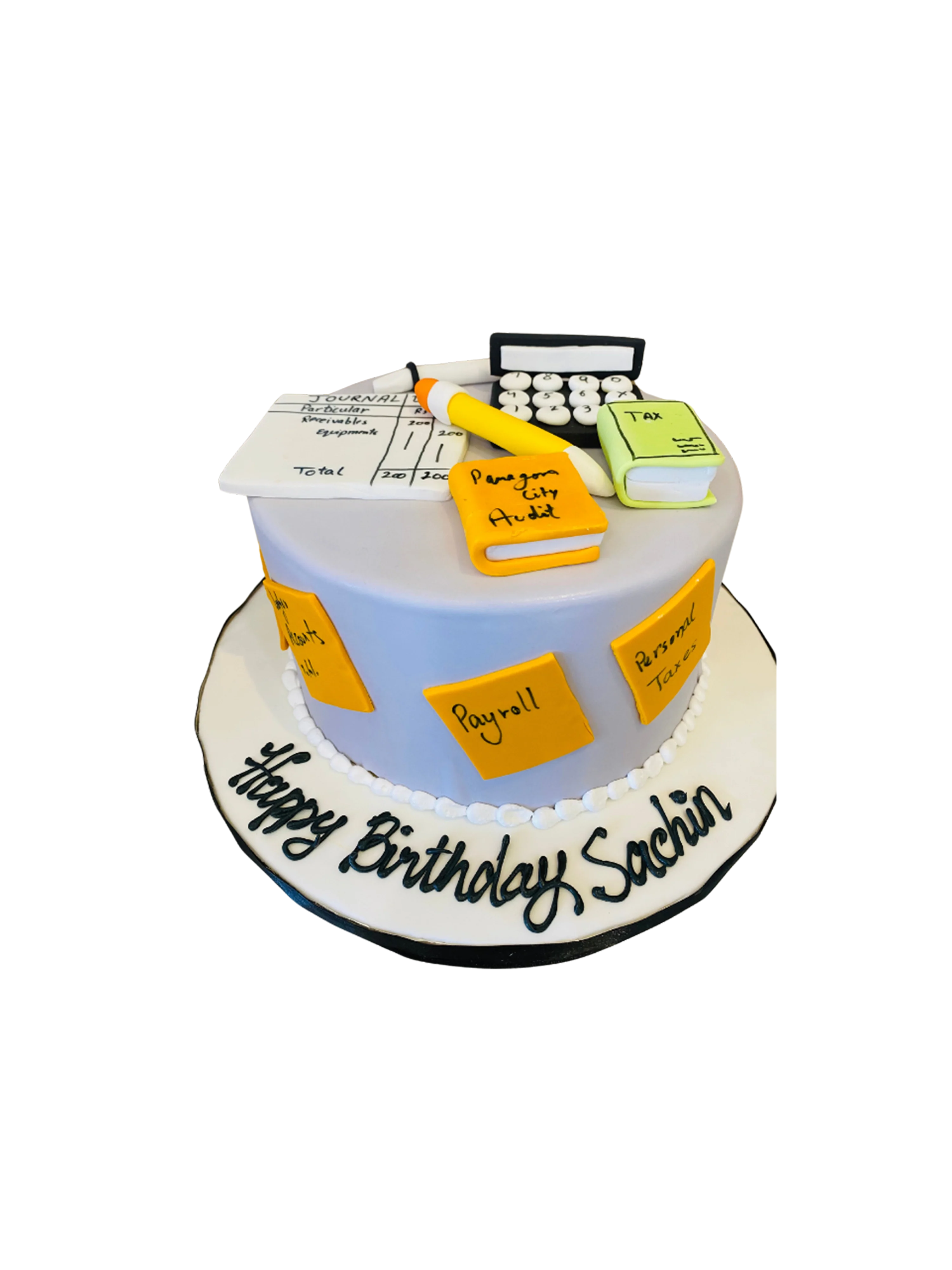 Hr Bookeeping Fondant Cake