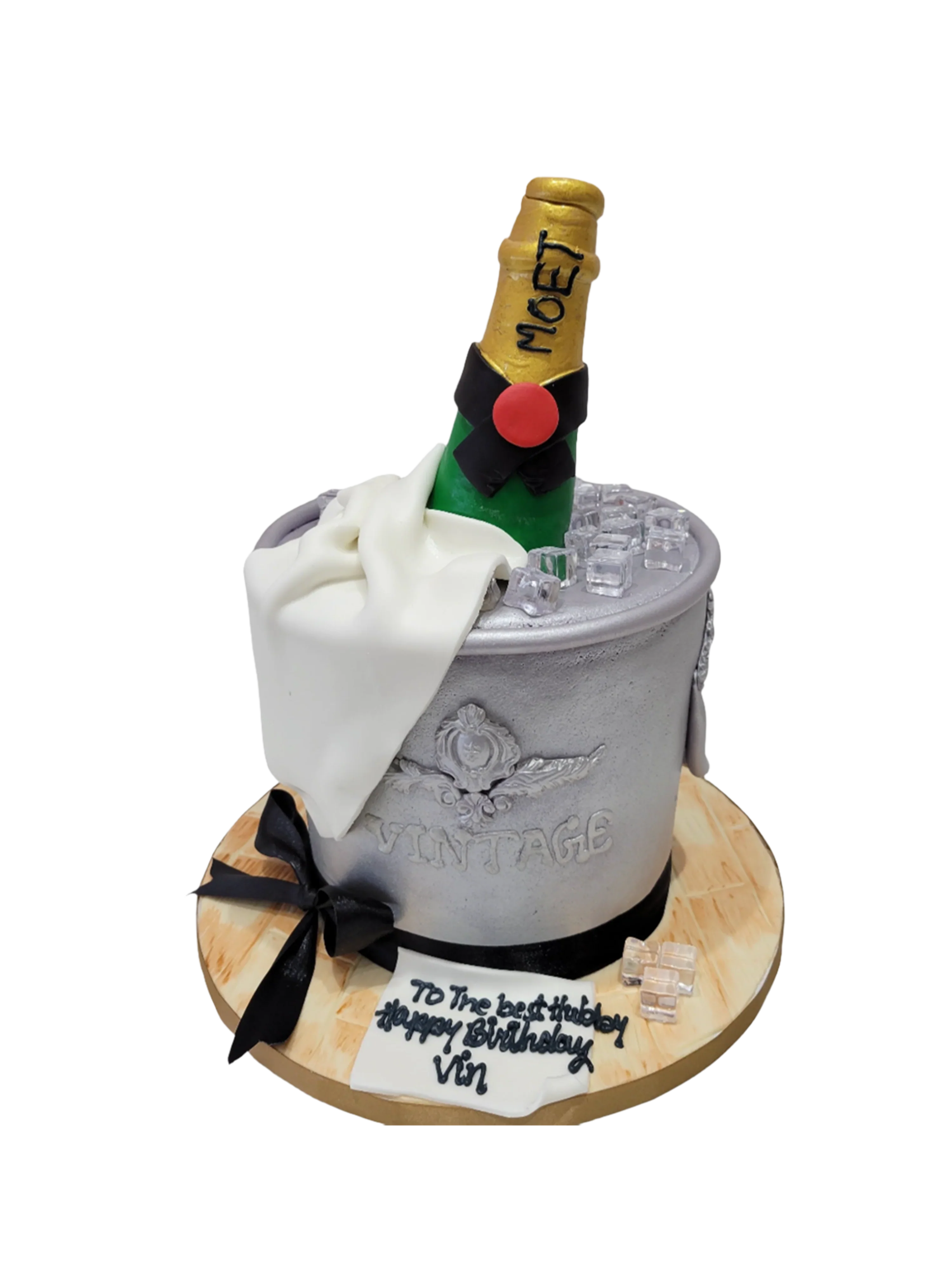 Ice & Bottle Bucket Cake