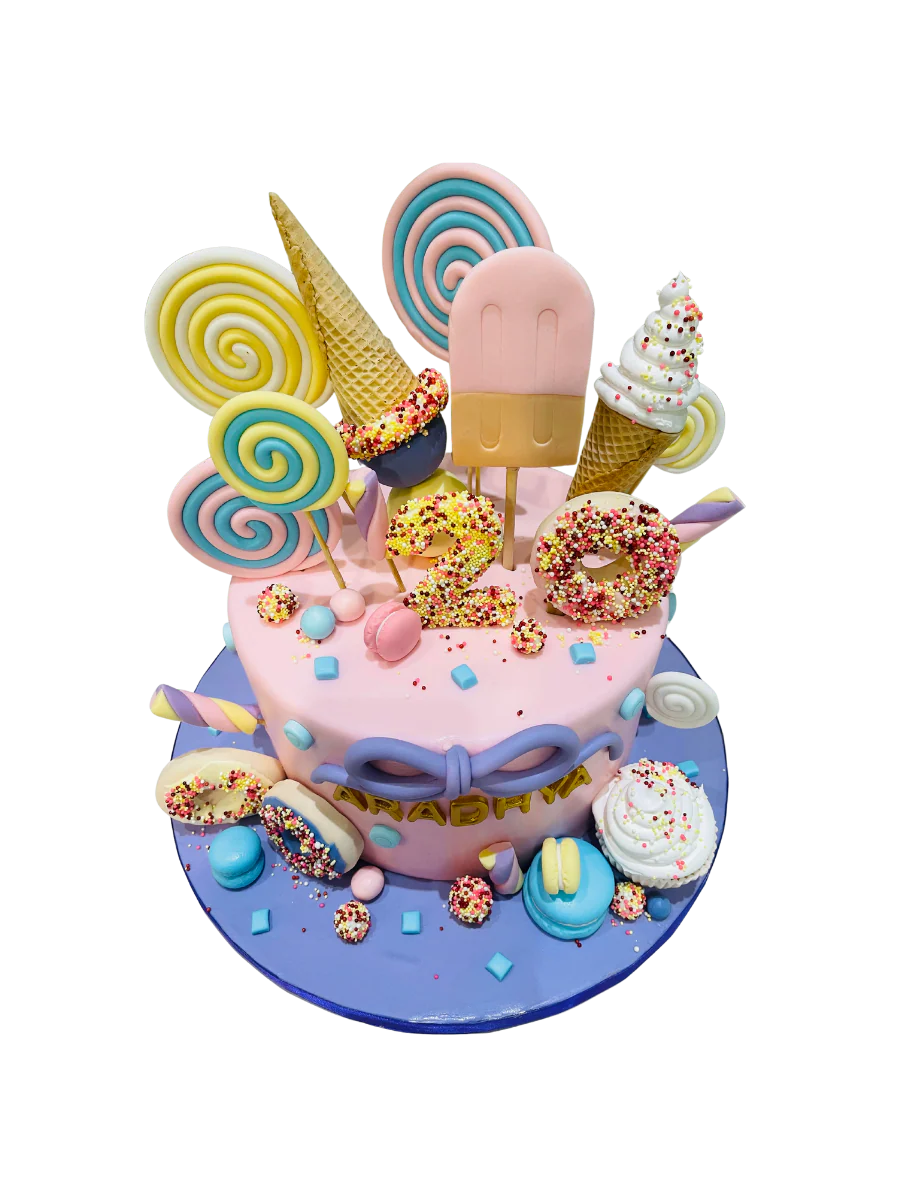 Ice Cream Wonderland Fondant Cake