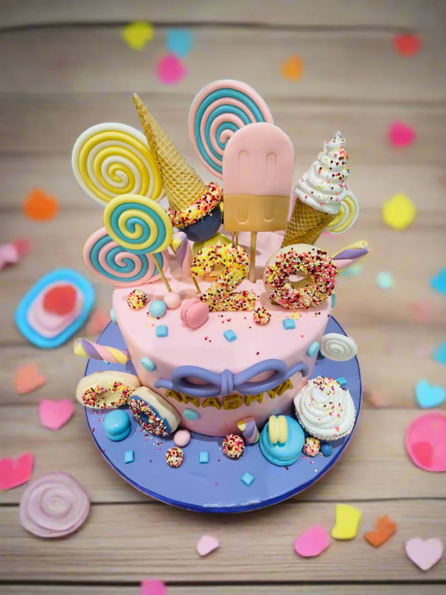 Ice Cream Wonderland Fondant Cake - Image 2