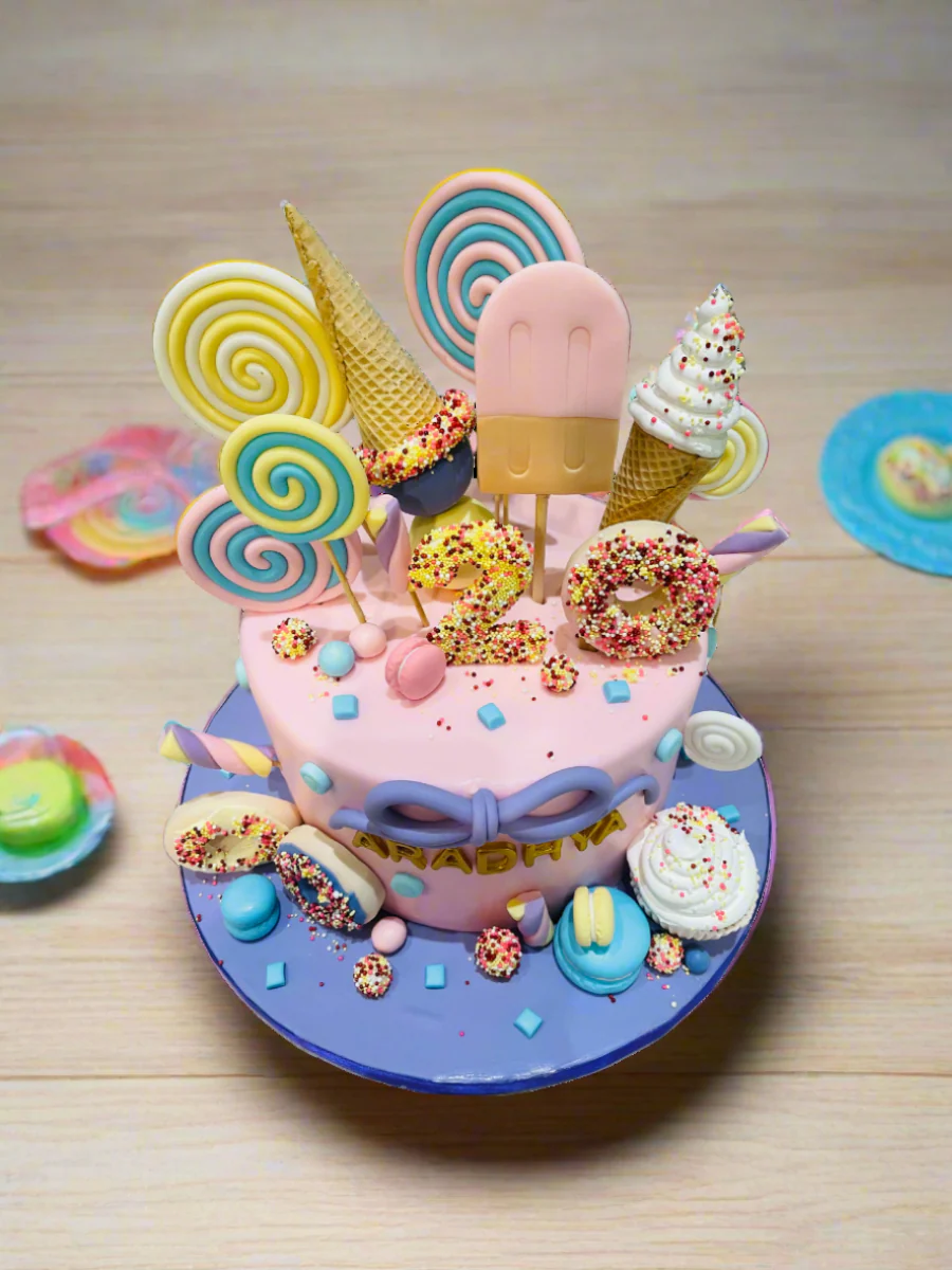 Ice Cream Wonderland Fondant Cake - Image 3