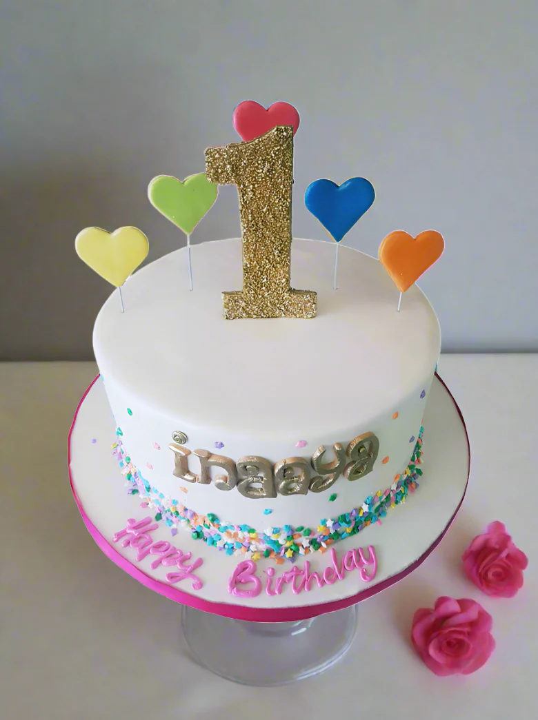 Inaaya Birthday Cake - Image 2