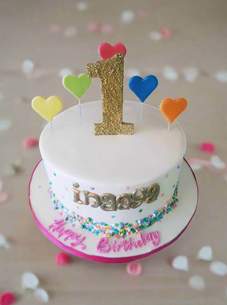 Inaaya Birthday Cake - Image 4