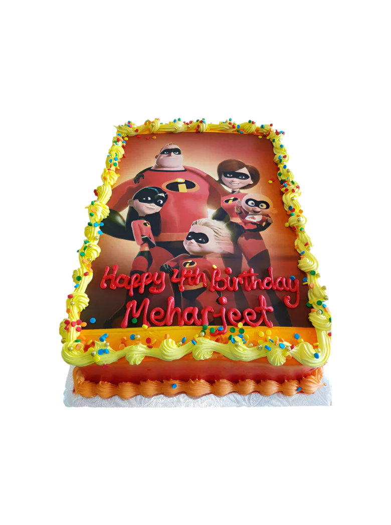 Incredibles Photo Cake