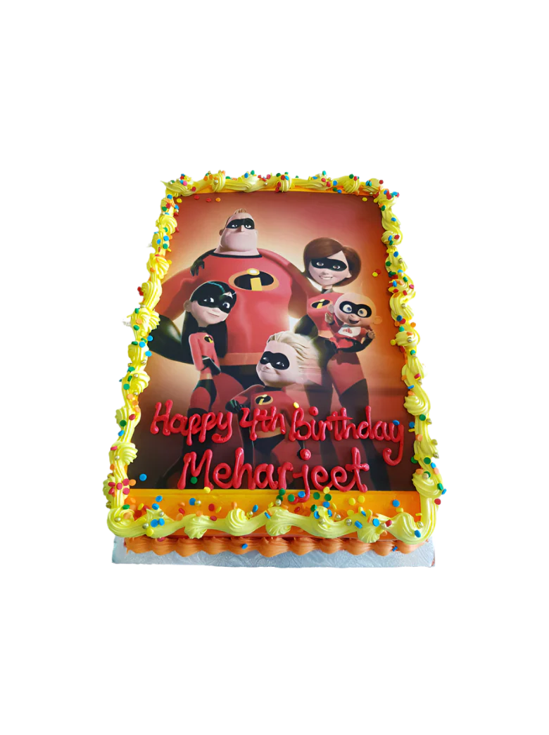Incredibles Photo Cake - Image 4