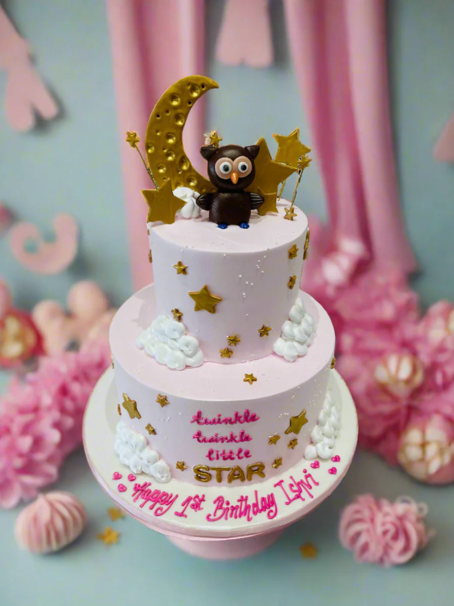 Ishvi Owl Cream Cake - Image 3