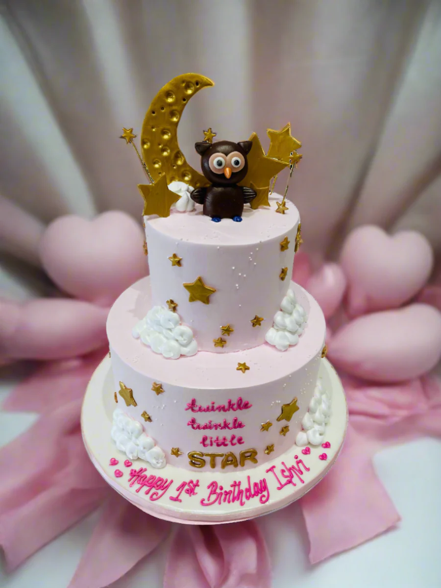 Ishvi Owl Cream Cake - Image 4