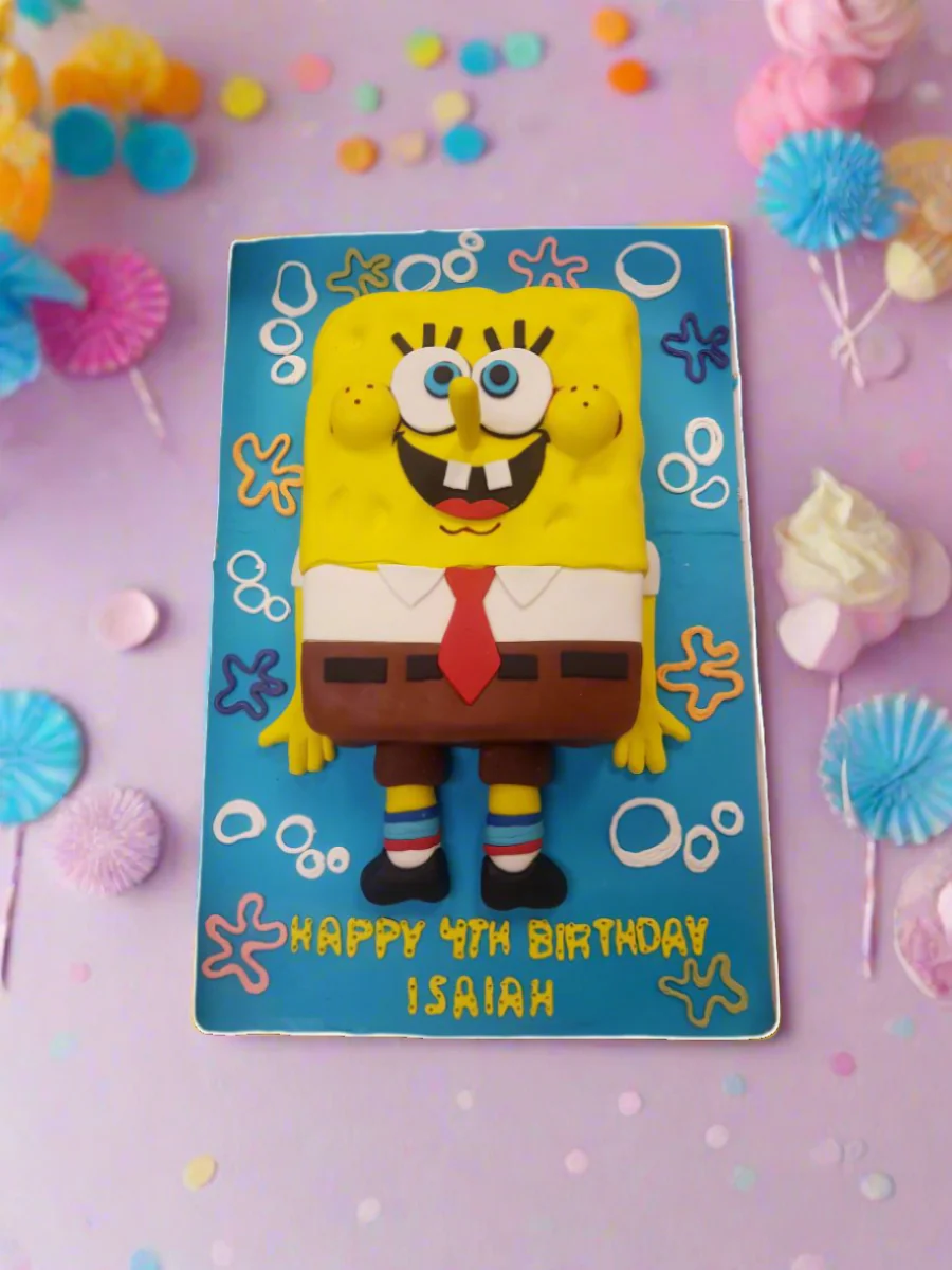 Isiah Sponge Bob Molded Cake - Image 4