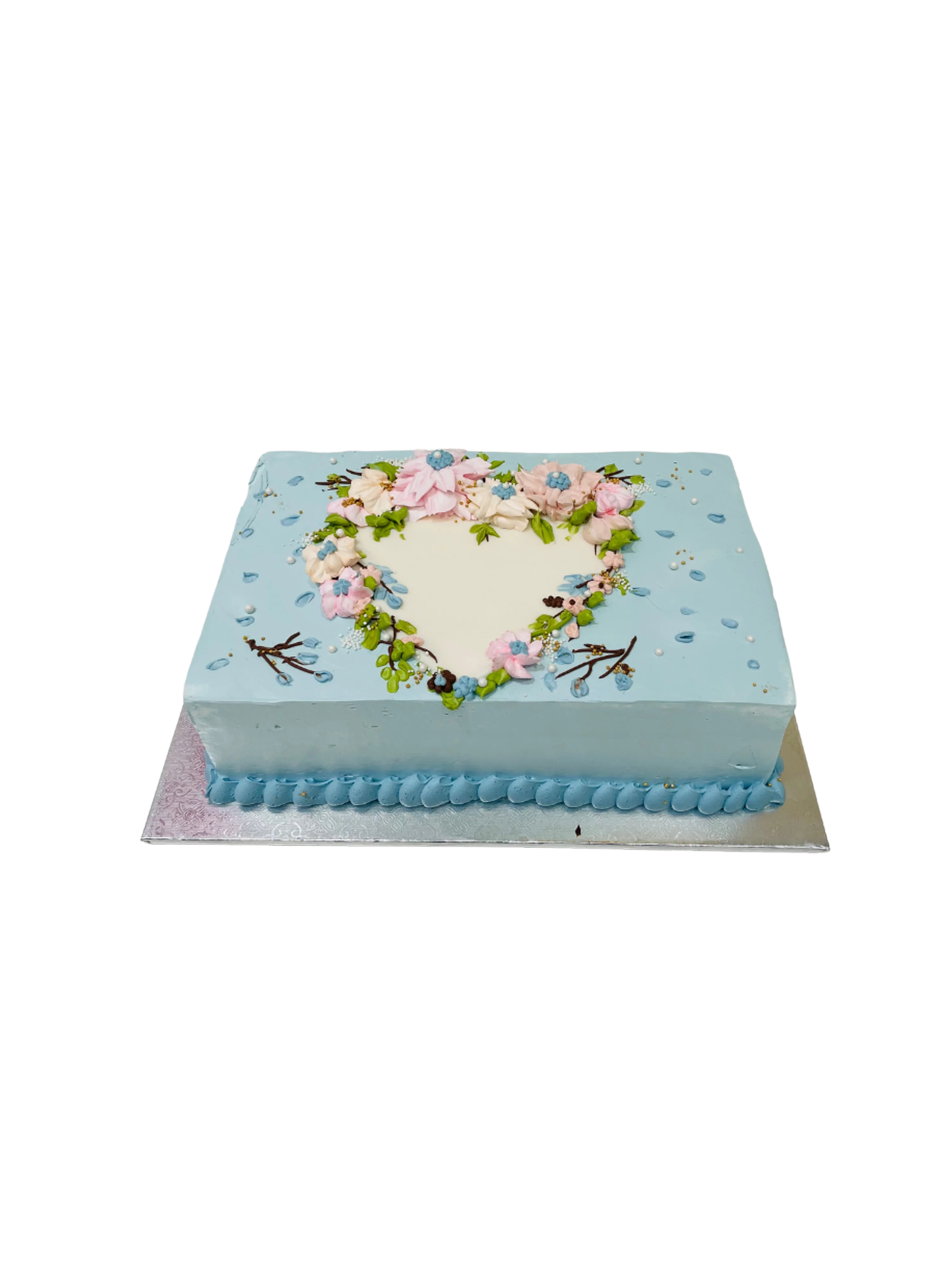 Isla Blue Flower Cake