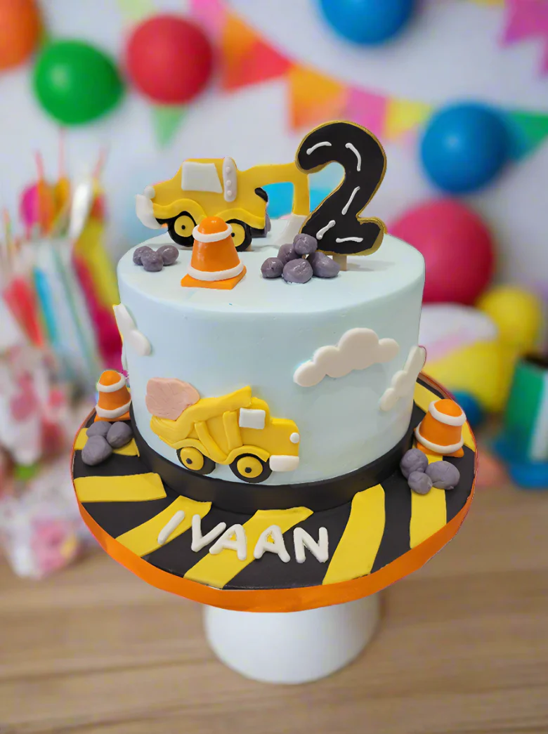 Ivaan Construction Cream Cream Cake - Image 2