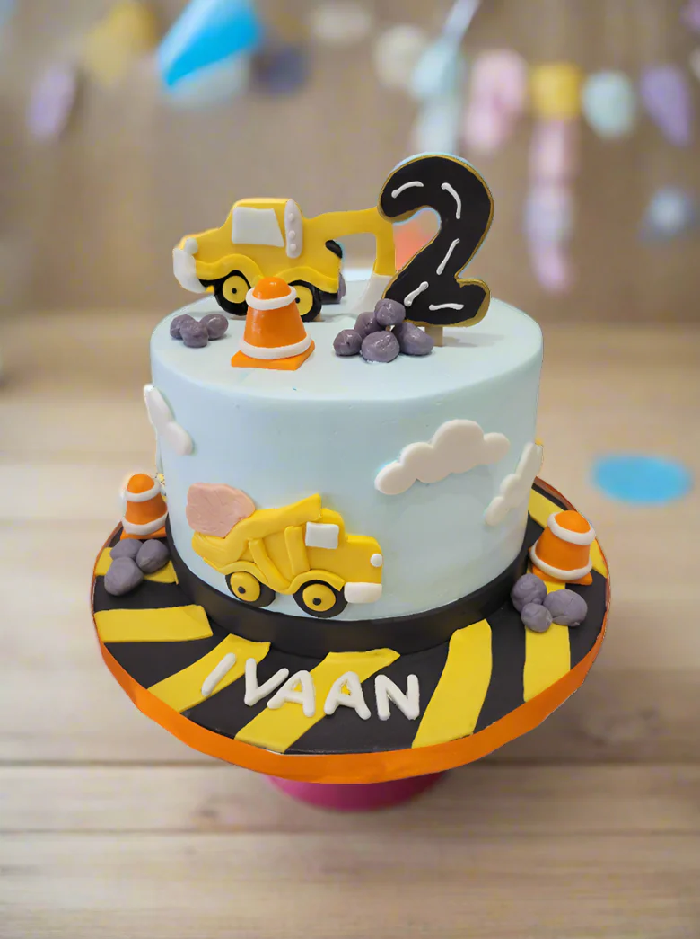 Ivaan Construction Cream Cream Cake - Image 3