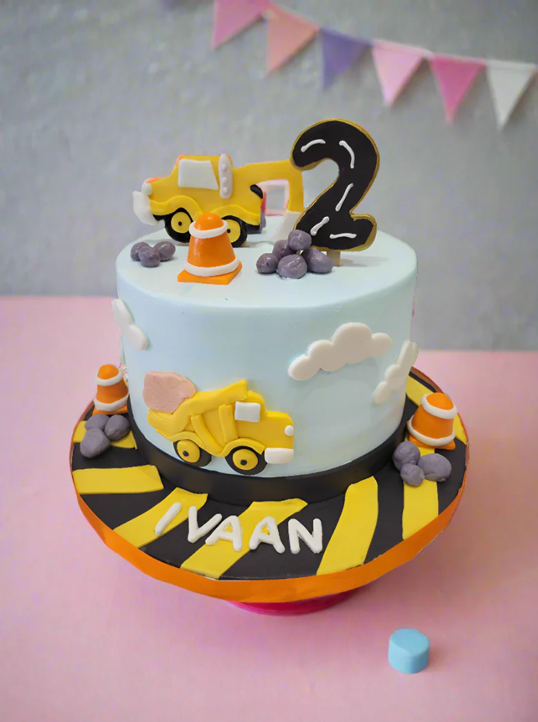 Ivaan Construction Cream Cream Cake - Image 4